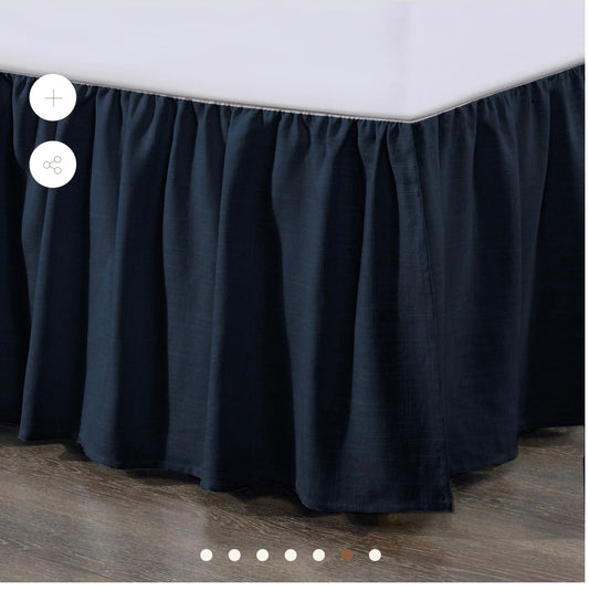 Stella Faux Silk Velvet Bedskirt