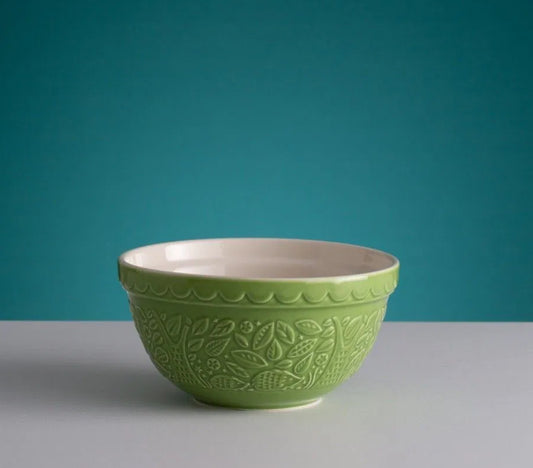 Mason Cash In the Forest S30 Hedgehog (Green)(1.25 Qt) Embossed Mixing Bowl
