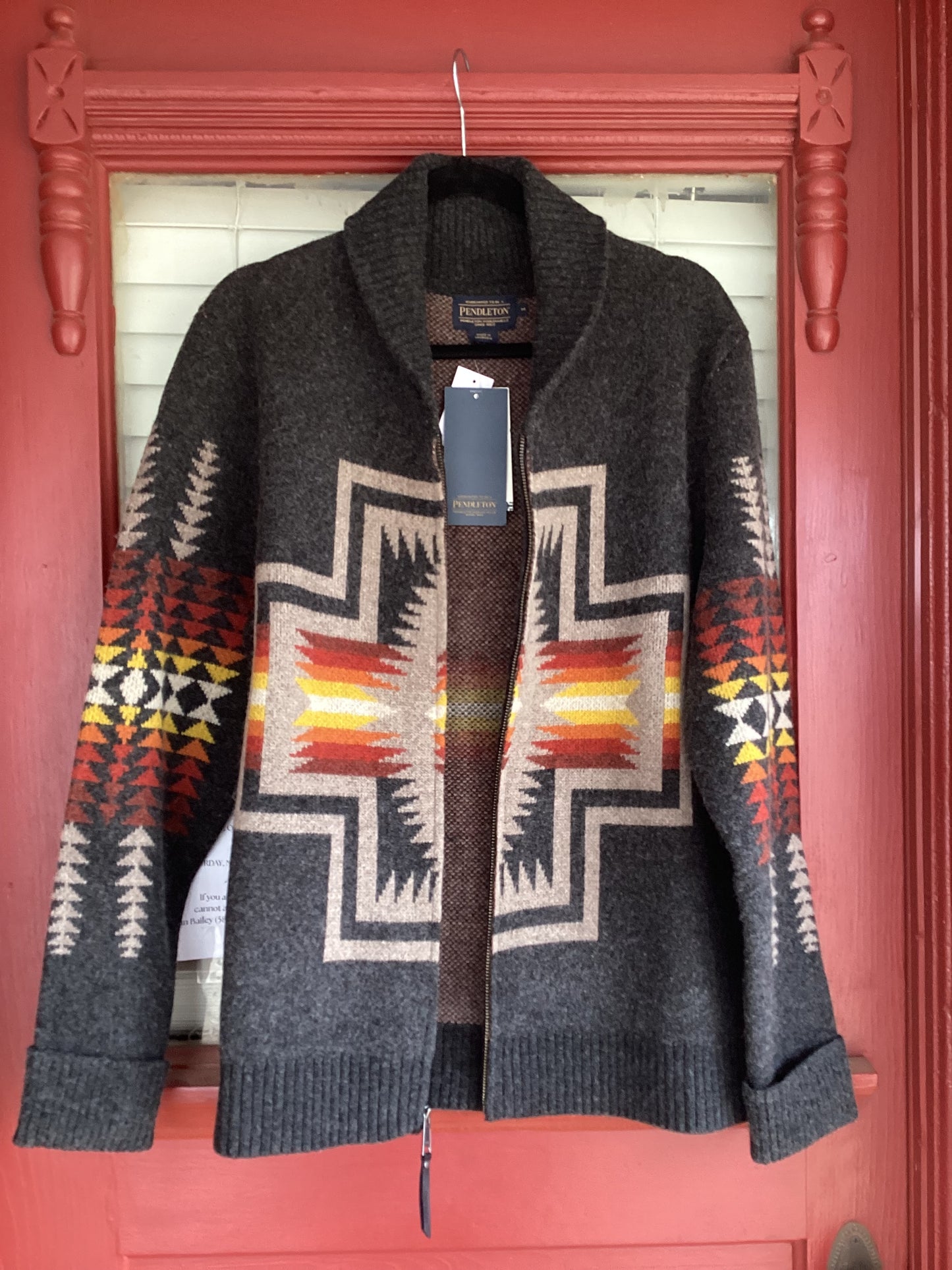 Harding Zip Lambswool Cardigan