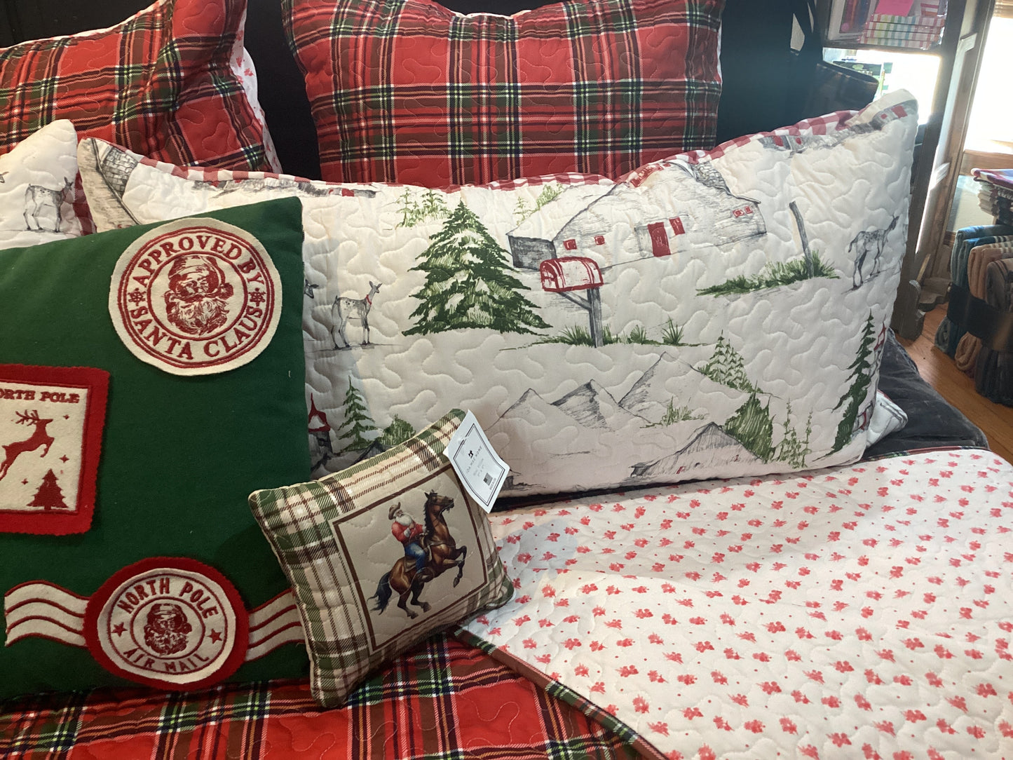 Barnyard Christmas King Shams