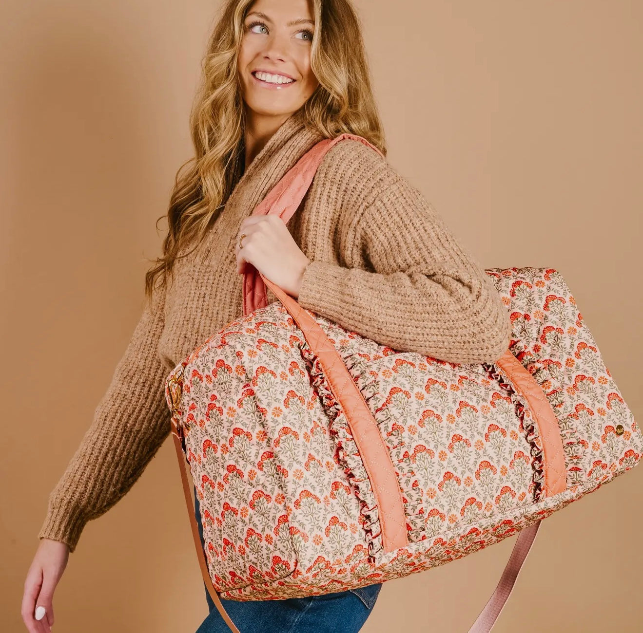 On the Go Quilted Weekender Bag