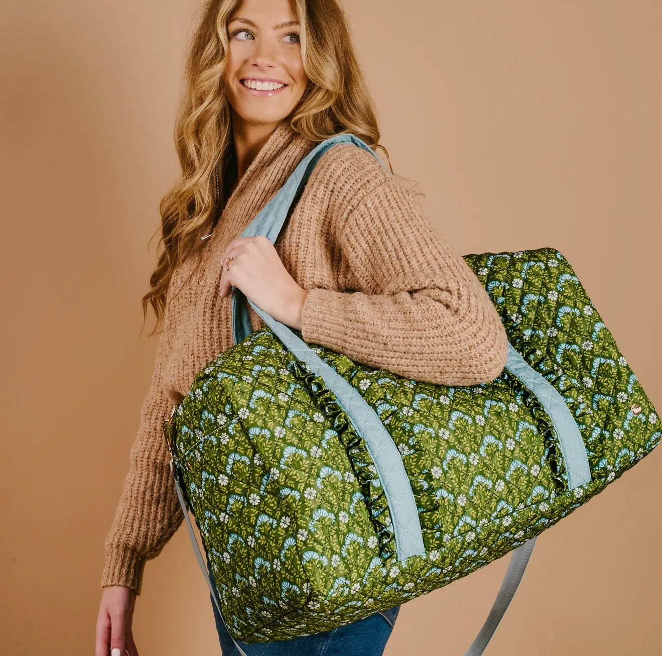 On the Go Quilted Weekender Bag
