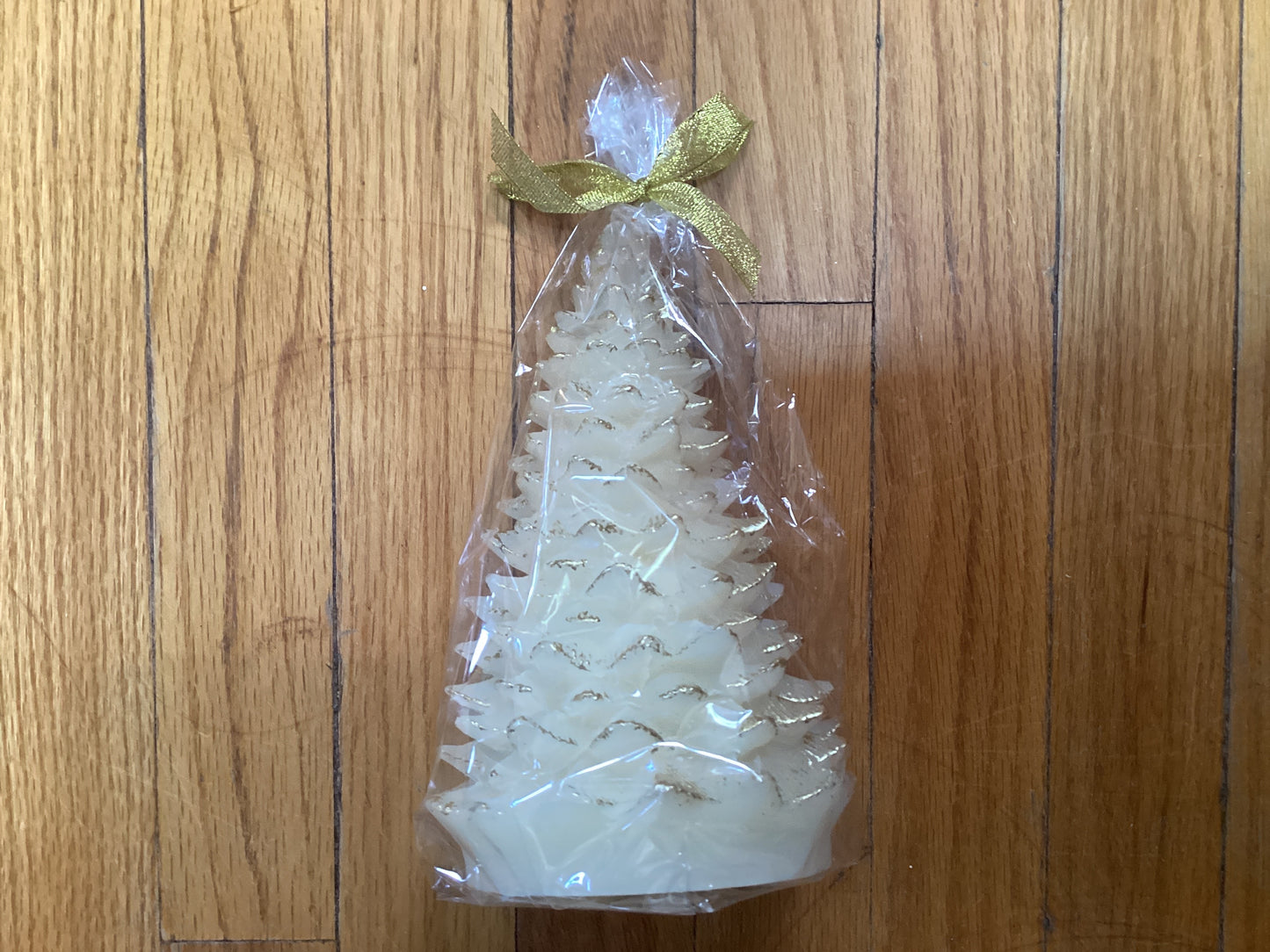 Unscented Tree Shaped Candle Eggnog