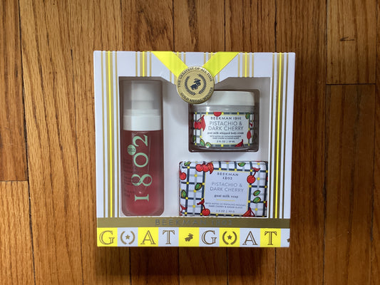 Beekman Pistachio Dark Cherry Milk Shake Body Set