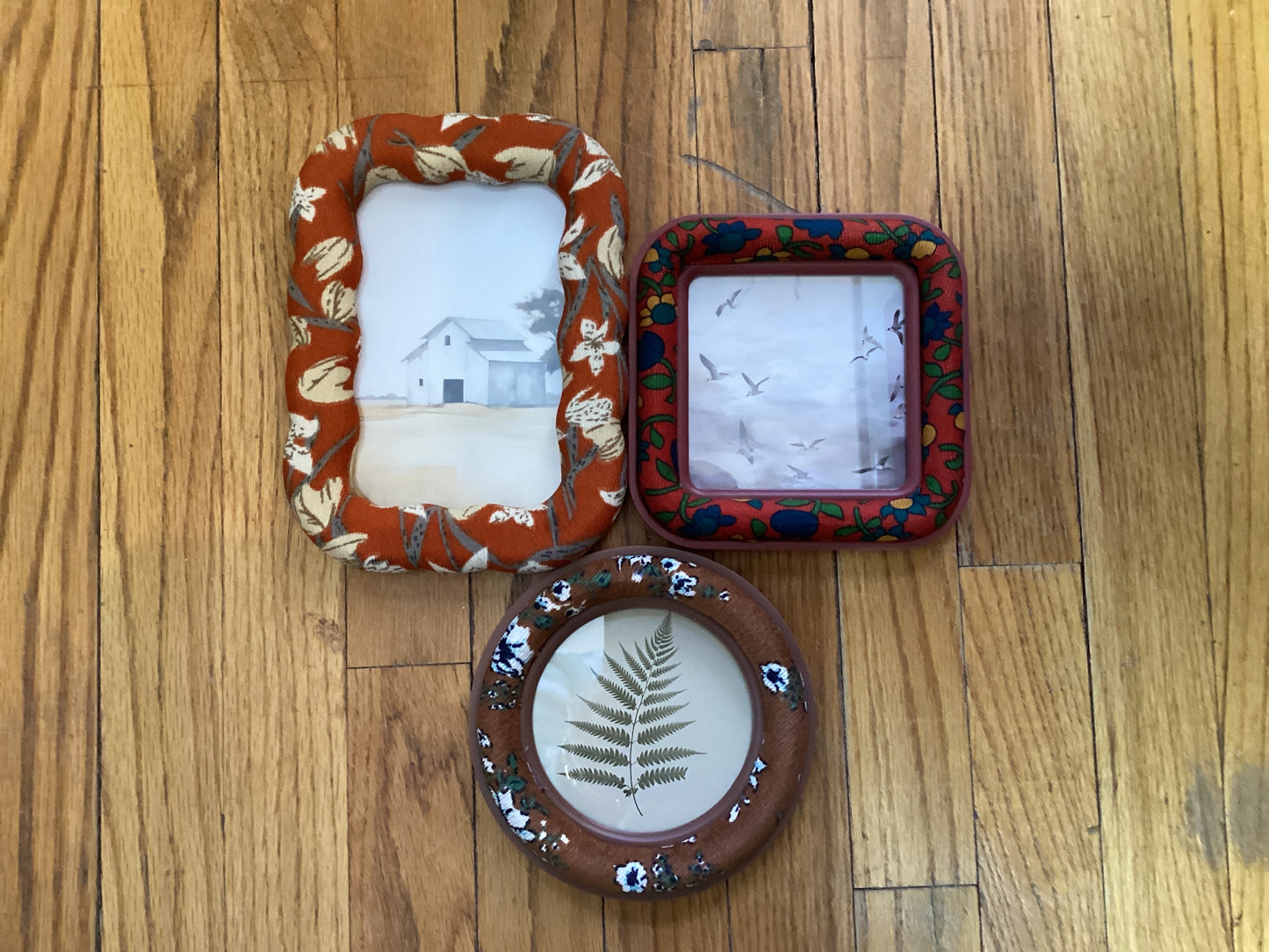 MDF&Cotton Embroidered Photo Frame set of 3