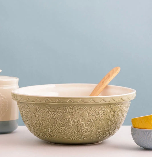 Mason Cash Home to Roost S12 Sawgrass Green (4.25 Qt) Mixing Bowl