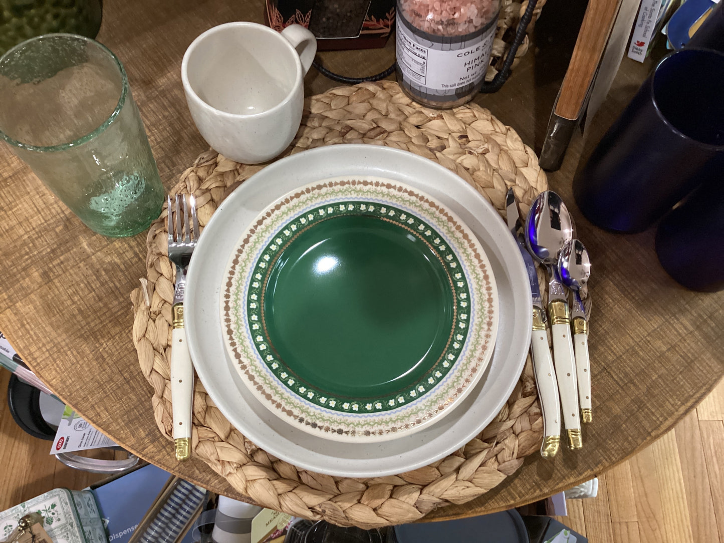 Rifle Paper Co Delphine Porcelain Dessert Plate Set