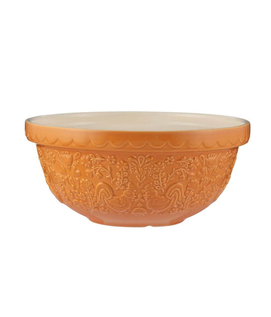 Mason Cash Home to Roost S24 Sienna Orange(2.15 Qt) Mixing Bowl