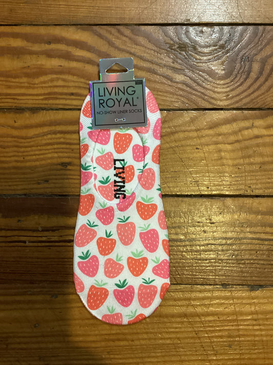 Living royal strawberry socks