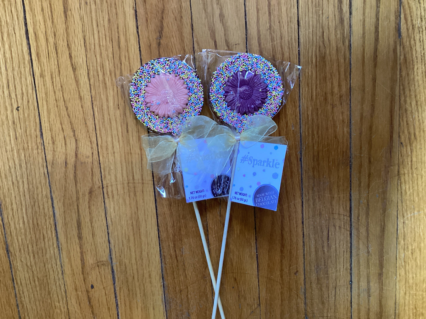 Pink&Blue Spring Flower Lollie