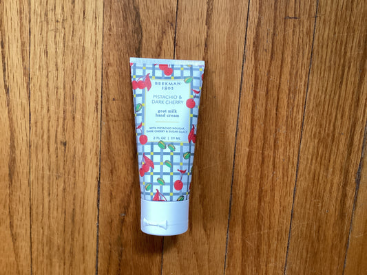 Beekman Pistachio Dark Cherry Hand Cream 2 oz