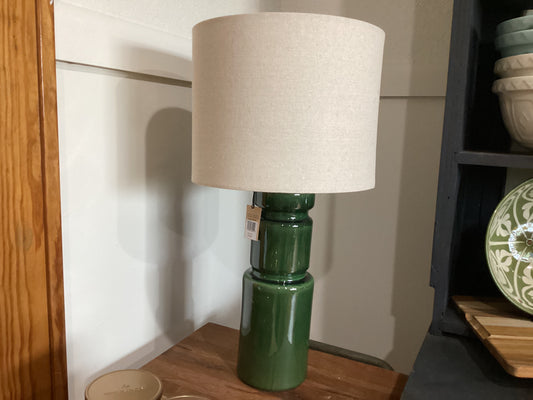 Ceramic Table Lamp w/Linen Shade