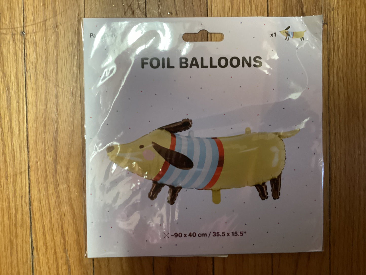 Dachshund Foil Ballon 36”