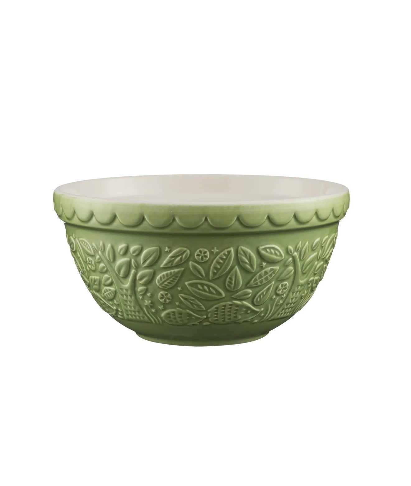 Mason Cash In the Forest S30 Hedgehog (Green)(1.25 Qt) Embossed Mixing Bowl