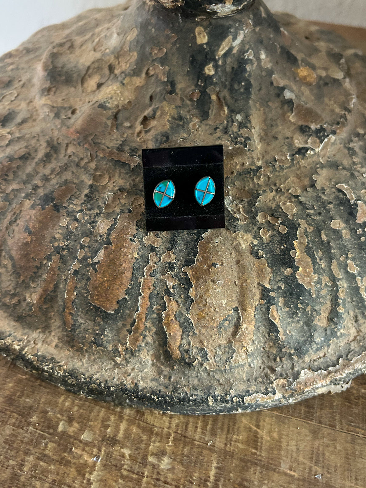 Turquoise Inlay Studs