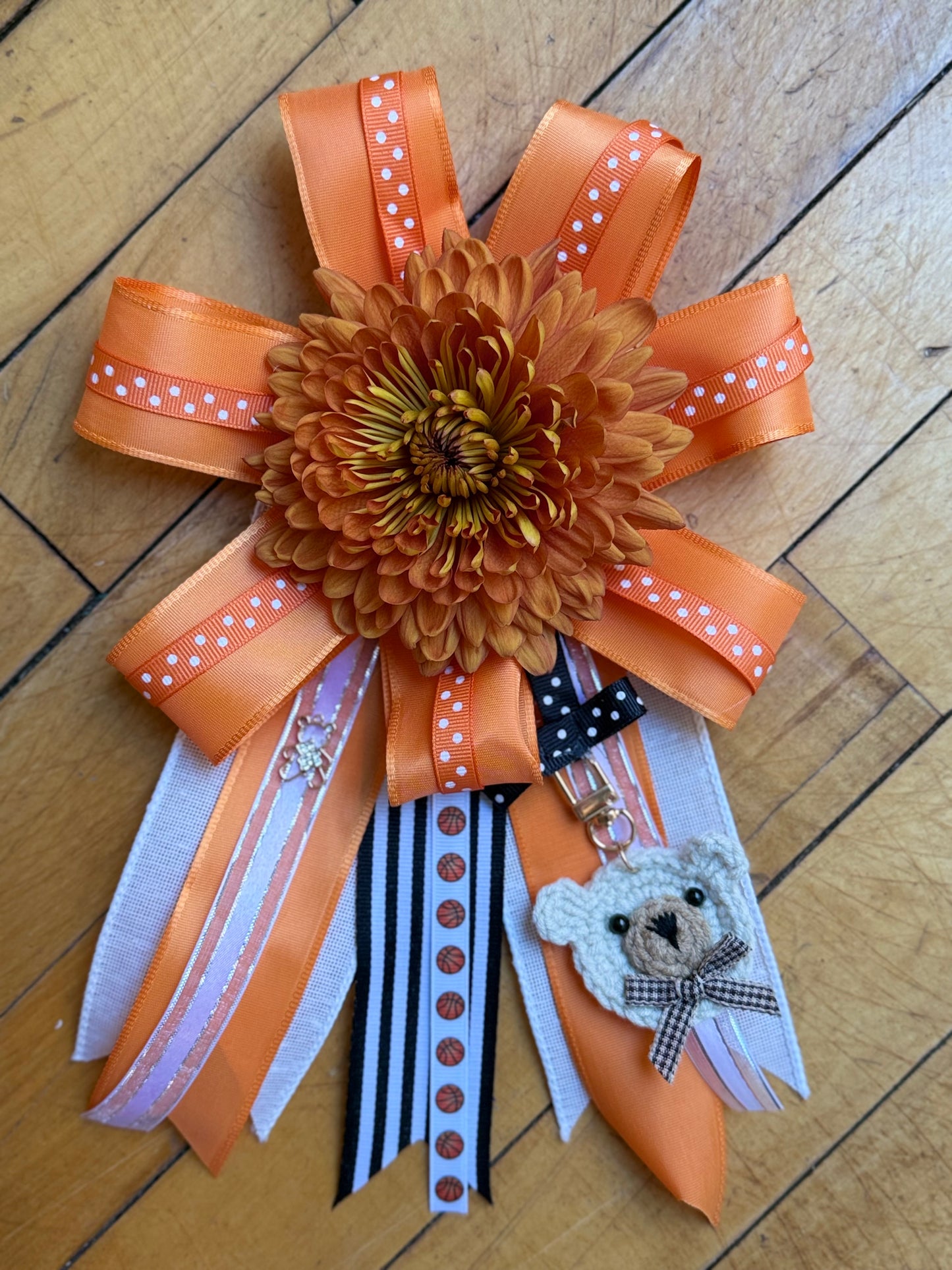 Fresh Floral Homecoming Mum + charms!