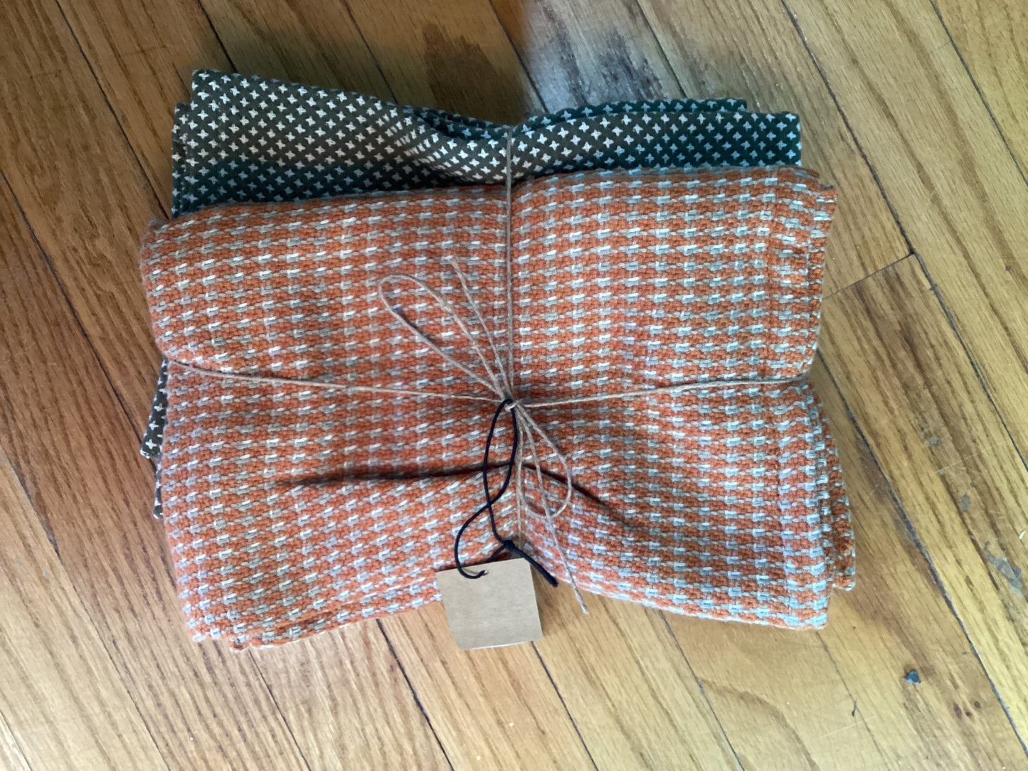 Woven Cotton Dobby Tea Towel