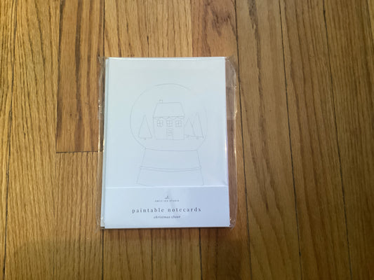 Christmas Cheer Paintable Notecards