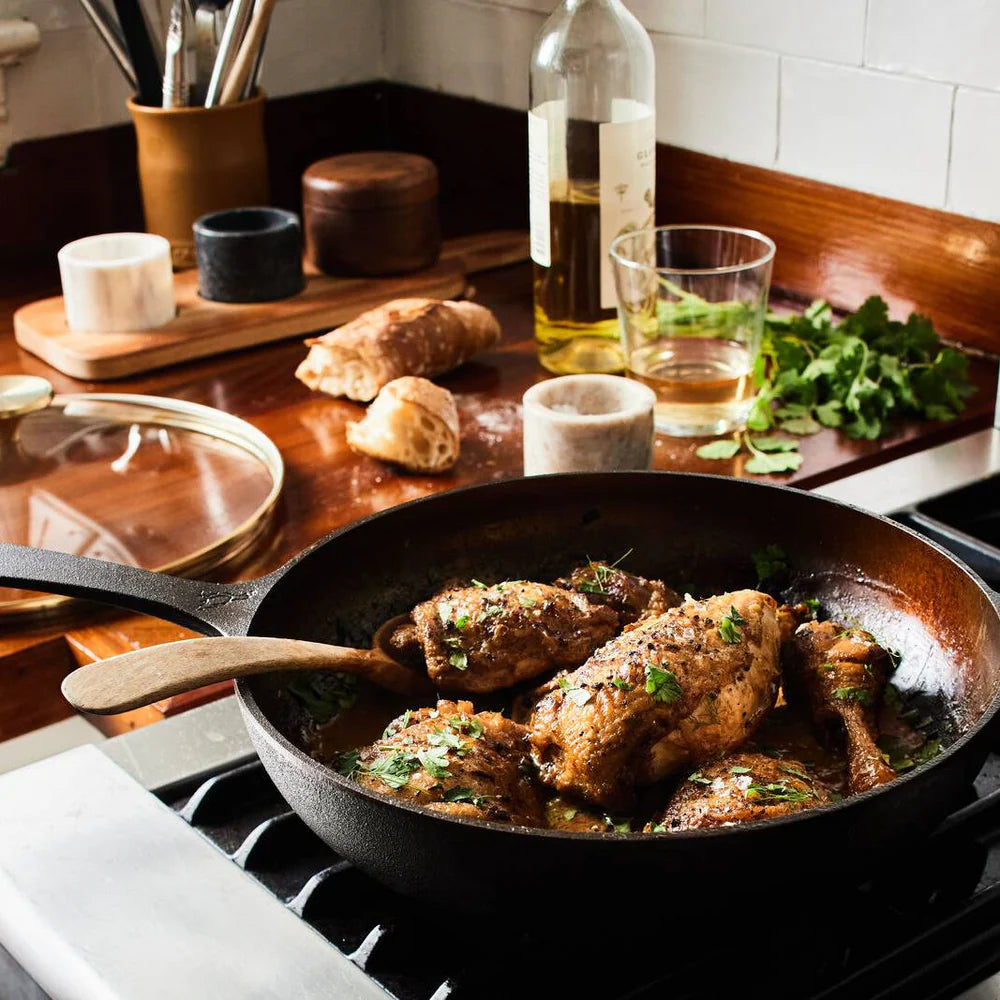 Smithey No. 11 Deep Skillet + glass lid