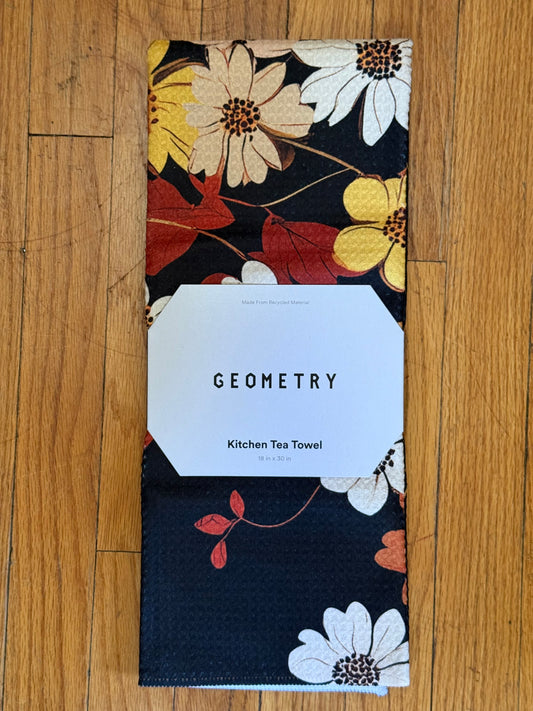 Geometry Autumn Whispers Tea Towel