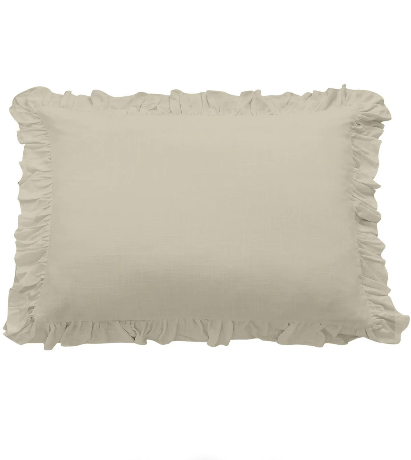 Lily Washed Linen Ruffled Dutch Euro