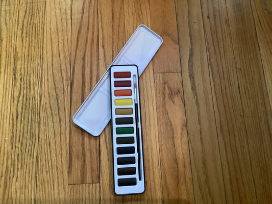 Watercolor Paint Set W/Brush