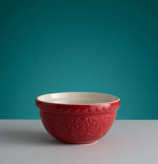 Mason Cash In the Forest S30 Hedgehog (Red) (1.25 Qt) Embossed Mixing Bowl
