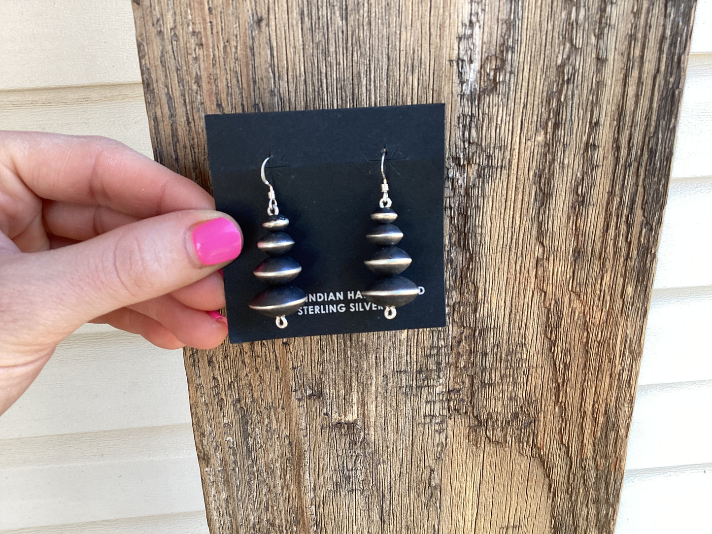 Graduated Handmade Saucer Necklace & Earring Set