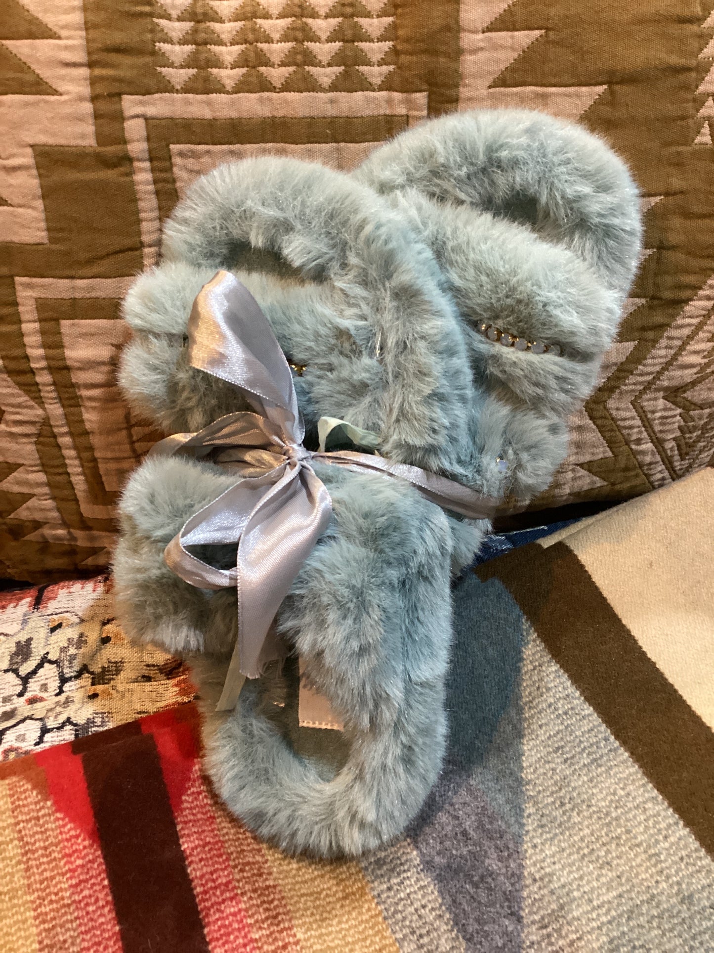 Sky Fur S/M Slippers