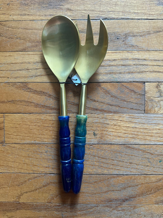 Salad Servers w/ Resin Handles