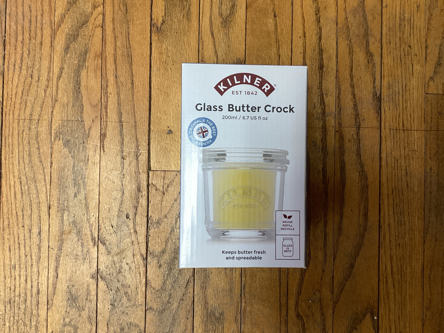 Glass Butter Crock
