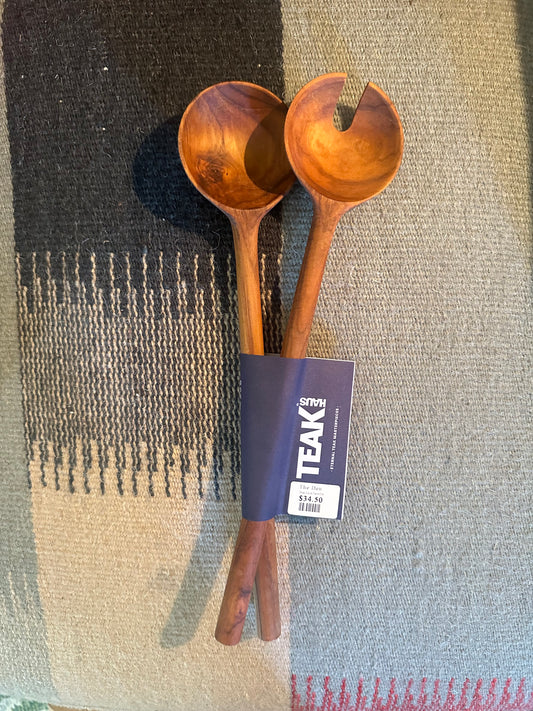 Teak Salad Serve Set