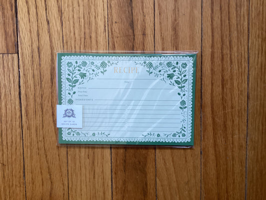 Artichoke Recipe Cards Pack of 12