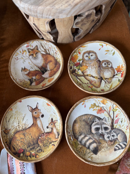 Pine Forest Fall Canapé Plates