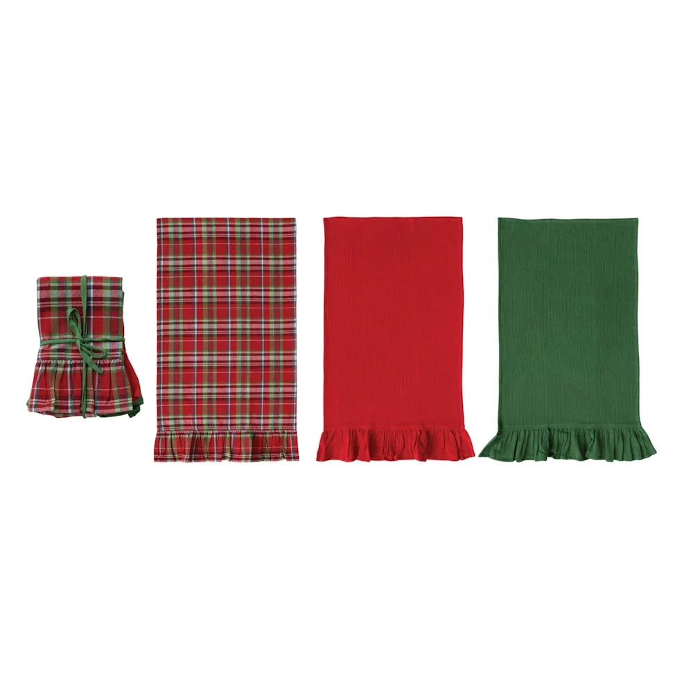 Cotton & Linen Printed Tea Towel