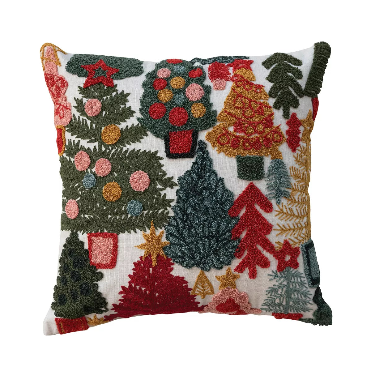 Christmas Trees & Tufting Pillow