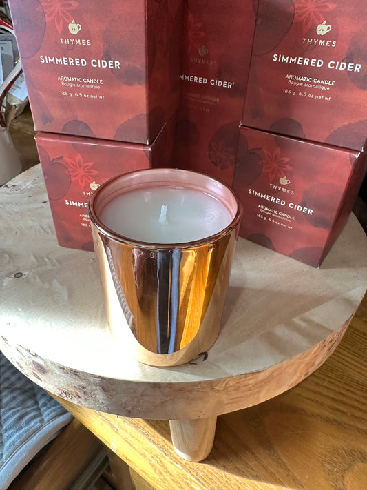 Simmered Cider Metallic Poured Candle