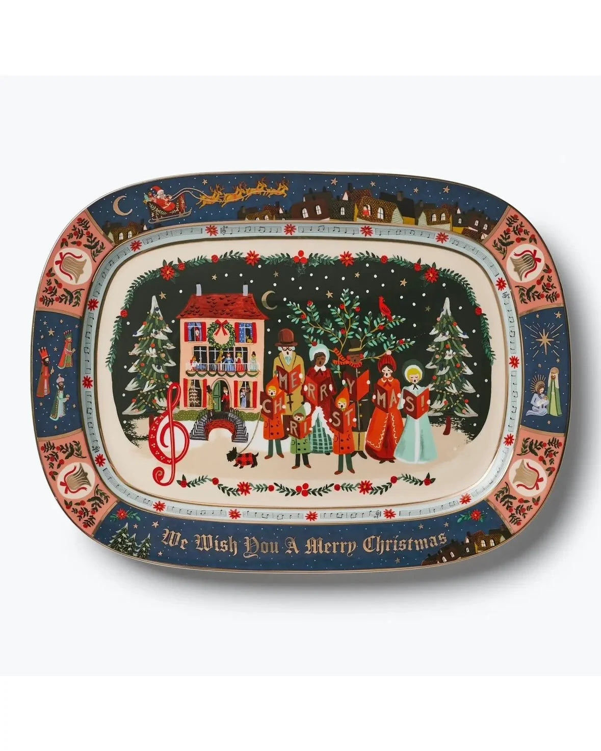 RiflePaperCo Christmas Carol Serving Tray