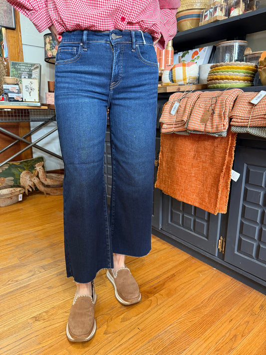 High Rise Crop Wide Jean
