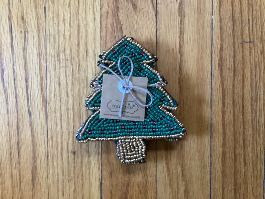Tree Beaded Coaster Set