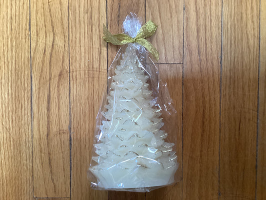 Unscented Tree Shaped Candle Eggnog