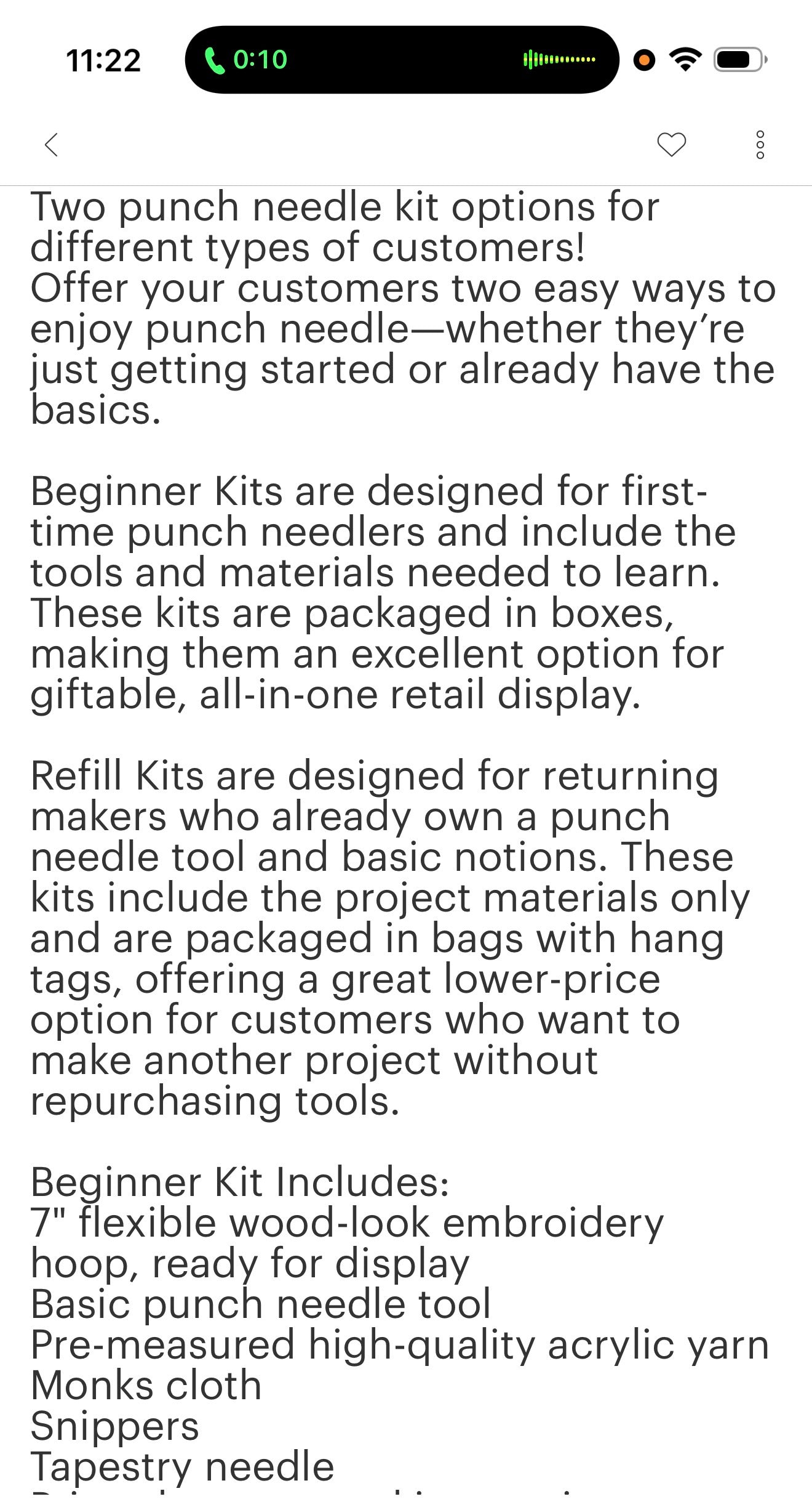 Punch Needle Classic Santa Refill Kit