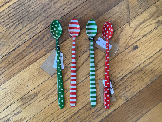 Enameled Stainless Steel Cocktail Spoon