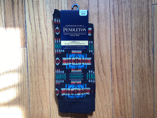 Pendleton Merino Wool Crew Sock Black