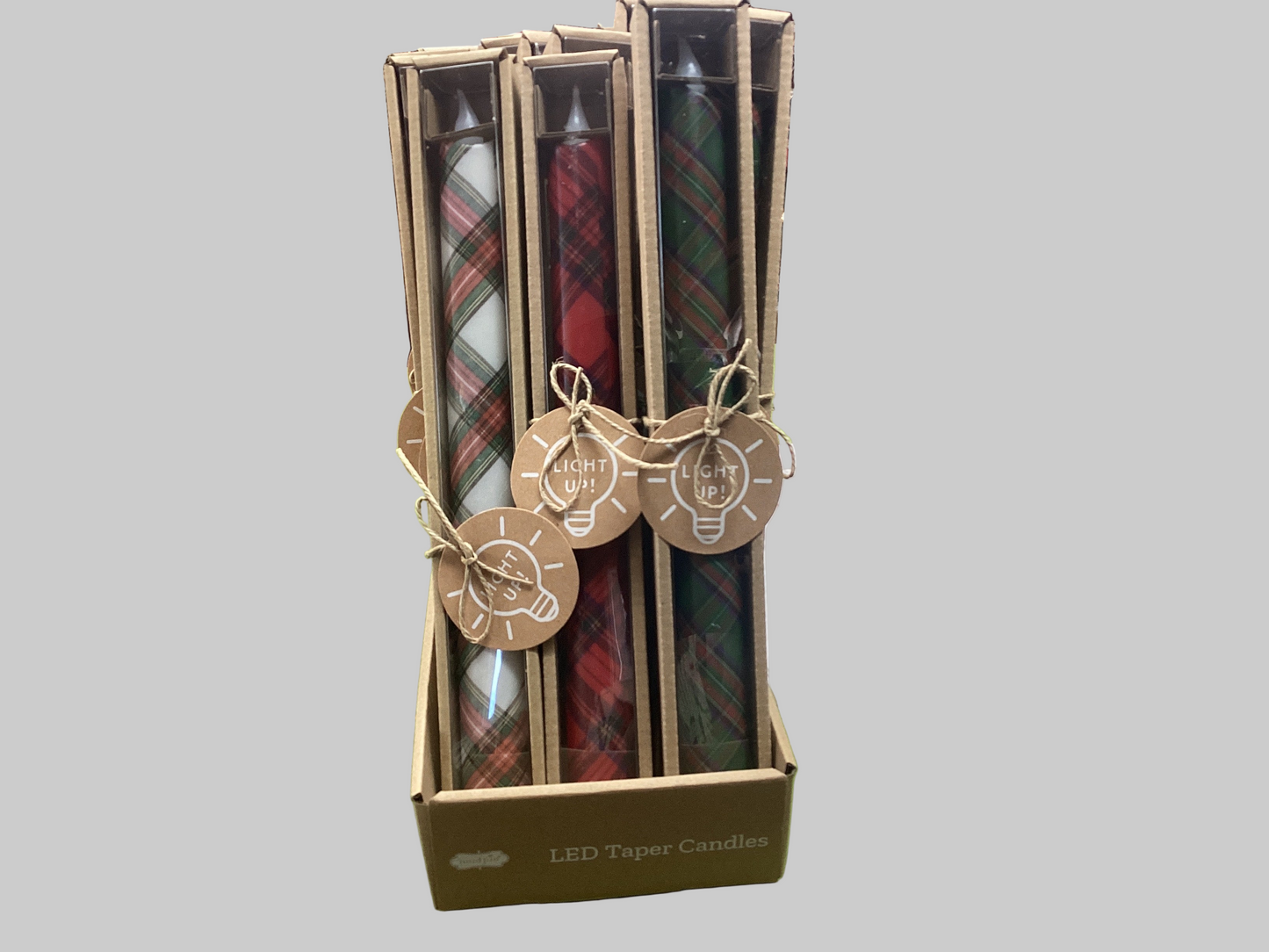 LED Tartan Tapers