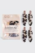 Kit*sch Eco-Friendly Clips 4pc Set Black Terrazzo