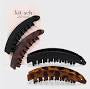 Kit*sch Banana Clip 2pc Set Black & Tort
