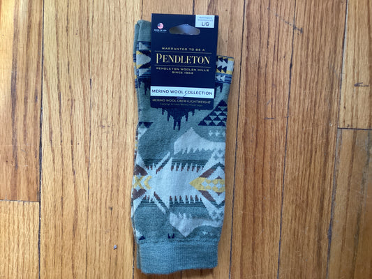 Pendleton Merino Wool Crew Sock Sage
