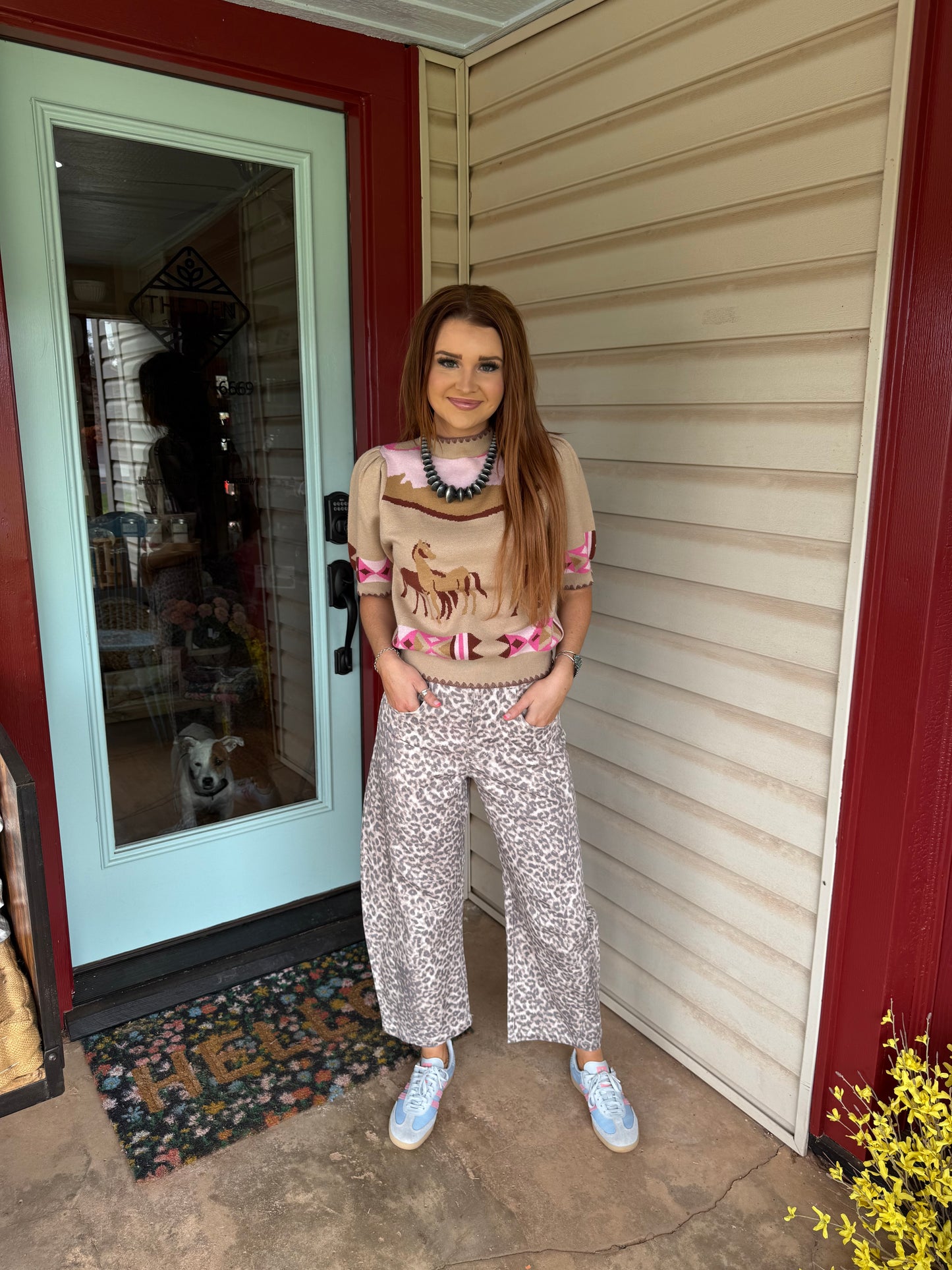 Short Sleeve Knit Top