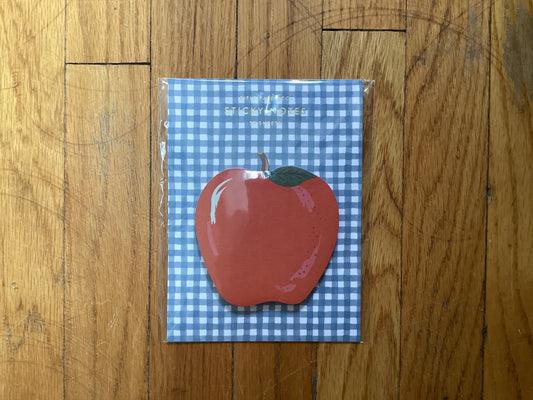 Apple Gingham Sticky Notes